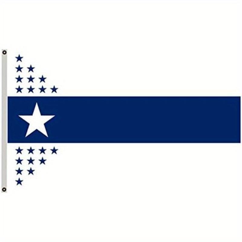 1pc Multi Size Optional Illinois Centennial Flag - Blue & White, Stars & Stars Design, Durable Cloth Flag for Home, Office or Event Decoration, Event