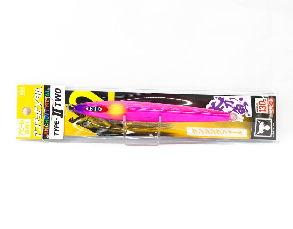 Jackall Металлический джиг тип Анчоус 2 Медленное скольжение 130 грамм Саблезубый розовый (0332)