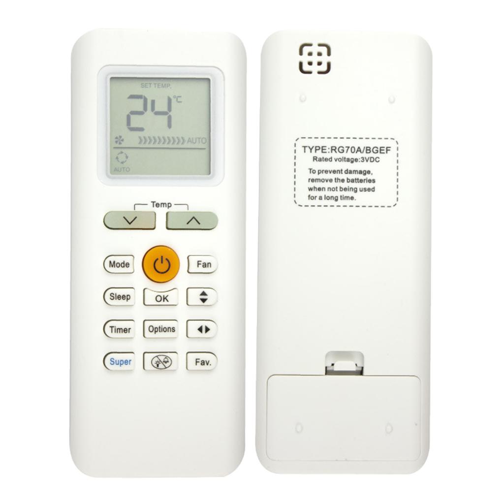Universal Air Conditioner Remote Control Lightweight Remote Control Universal with Multiple Modes Used for RG70A BGEF