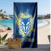 Индивидуальное пляжное полотенце Warrington Wolves, Напечатайте свое имя/текст, Легкое впитывающее полотенце для плавания, путешествий