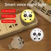 Usb Panda Artificial Smart Voice Controlled Night Light Bedside Camping Plug Use Led Indoor Sleep Lights
