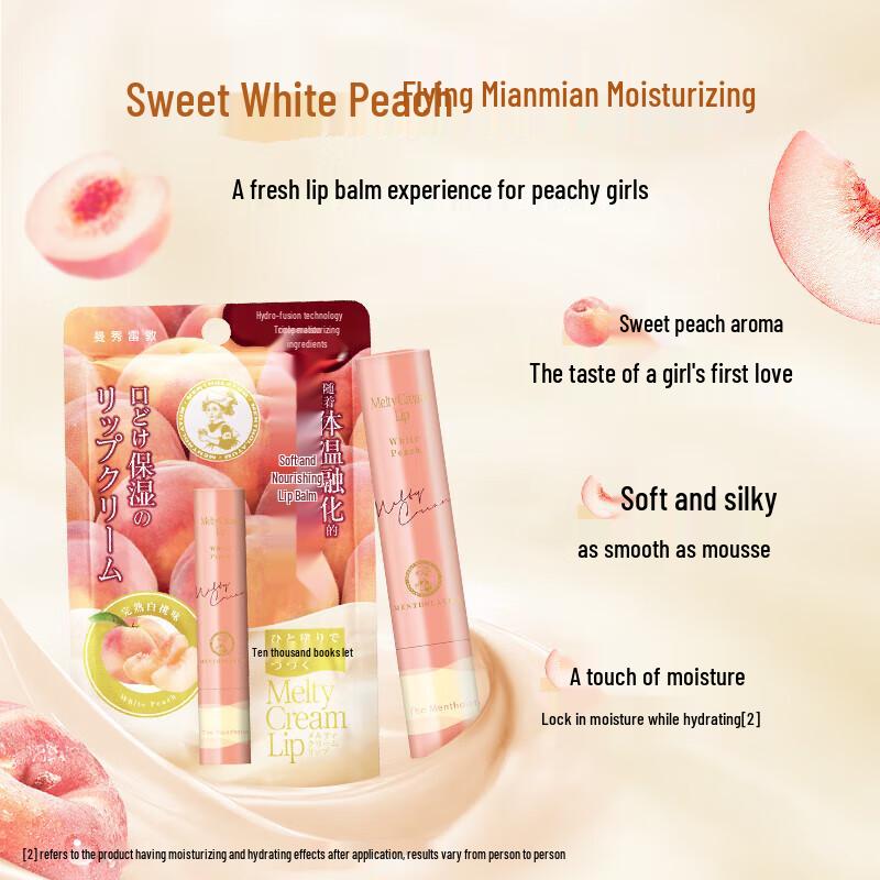 Mentholatum Honey Hand Cream & White Peach Lip Balm Set
