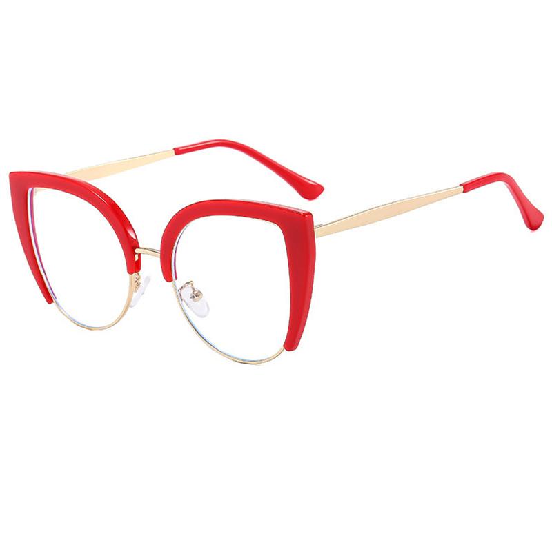 Женские очки «кошачий глаз» Оправы класса люкс Оптические очки очень большого размера Модные рецептурные очки Защита от синего света компьютера