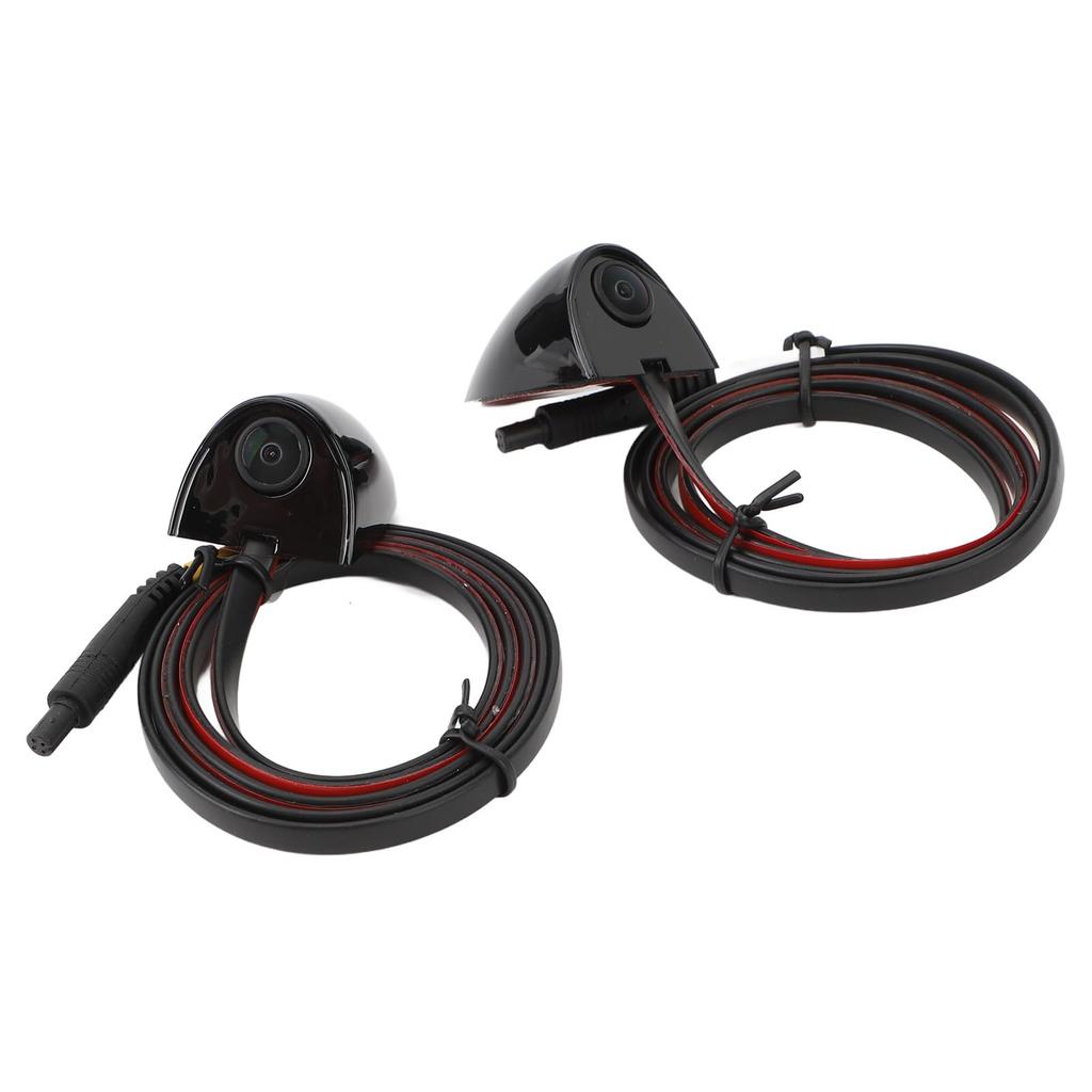 Камера слепых зон автомобиля с ночным видением, крепление на ленту, камера бокового обзора, система видеонаблюдения для камеры (черный)