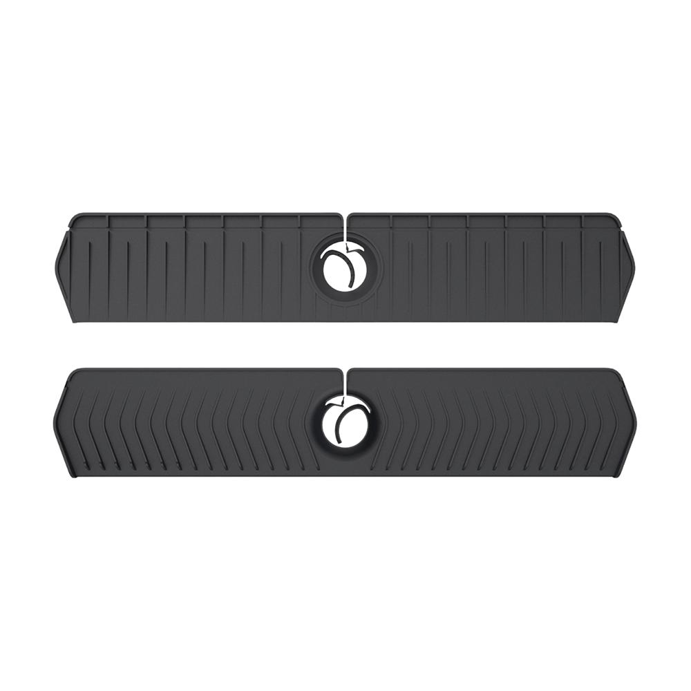 Quick Dry Silicone Splash Guard Reusable Sink Splash Mat Faucet Splash Catcher  Behind Faucet