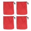 4PCS Car Rearview Mirror Protective Cover 190T Polyester Taffeta Faucet Frost Guard CoverRed