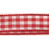 Red Gingham Ribbon 9.5 Mm 10 M
