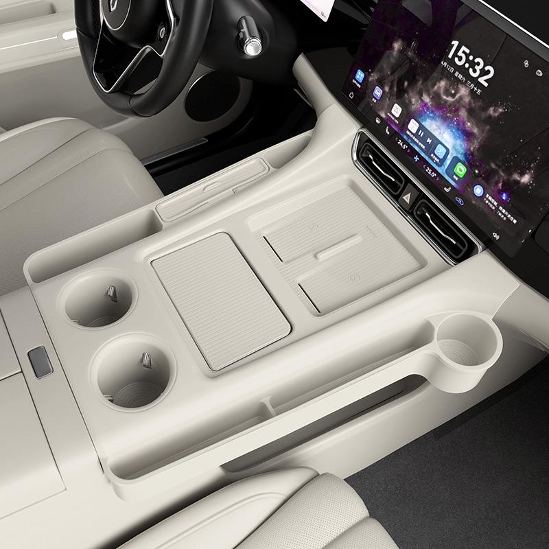 Силиконовый коврик для центральной консоли AITO New M7/M8, ящик для хранения, нижний слой, держатель для салфеток
