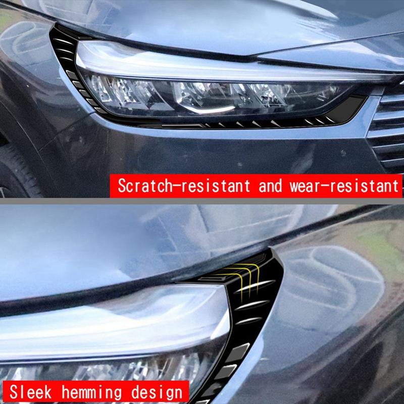 Стайлинг автомобиля, передние фары, брови, накладки на веки, полоски для Honda HRV HR-V Vezel-2023, наклейки для ламп, ресниц B