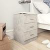 VidaXL Bedside Tables 2 Pcs Concrete Grey 38x35x56 Cm Engineered Wood 800459