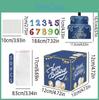 Number Birthday Blue Gift Box For Anniversary Celebrations And Event Decor