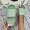 Новые женские летние шлепанцы на толстой подошве, для дома, для улицы, с ощущением ходьбы по дерьму, для купания, парные, мужские, увеличивающие рост, резиновые а
