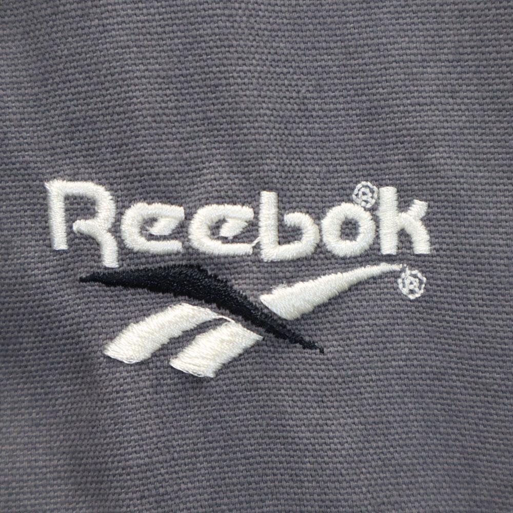 Reebok 90-е Старая бейсбольная куртка с коротким рукавом M Угольно-серая Мужская Б/У