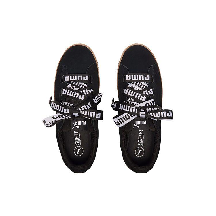 Puma Платформенные кеды Vikky на шнуровке Черно-коричневые Унисекс 365314-01