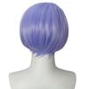 Linfairy Аниме Косплей Короткий Прямой Парик Смешанного Цвета, Парик для Косплея на Хэллоуин, Унисекс (Сине-фиолетовый микс)
