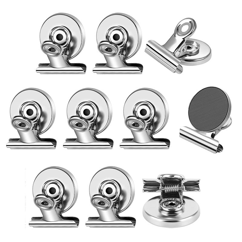 10 шт. магнитов на холодильник, сильные магнитные зажимы для доски, офиса, шкафчика, фотодисплеев, сверхмощные магнитные зажимы (Ширина 30 мм)