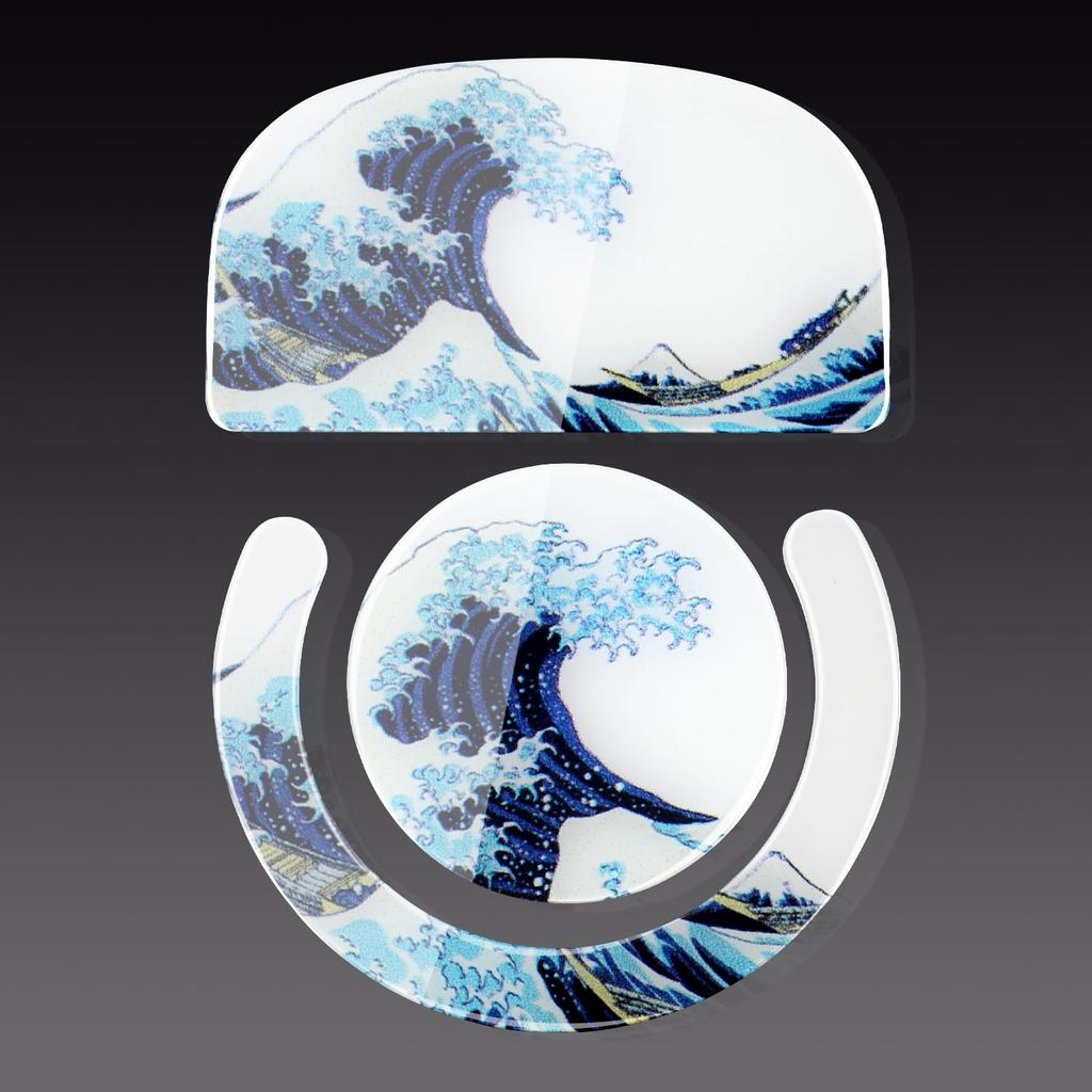 Подошва для мыши IMMOENUC G PRO X SUPERLIGHT Стеклянный коврик для беспроводной мыши Высокая прочность Низкое трение (белый)