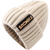 Winter Letter Woolen Hats Female Korean Fashion Warm Knitted Cap Ear Protection Hats