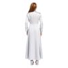 Womens Priest Cleric Cassocks Embroidered Cross Long Sleeve Back Zipper Long Robe