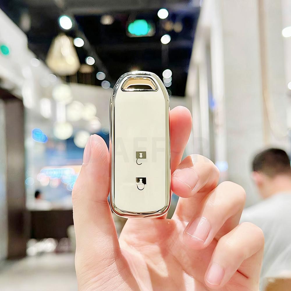 Чехол-брелок из ТПУ с 2 кнопками для Honda N-Box N-One N-Wgn N-Van Custom Wgn Держатель брелока Автоаксессуары