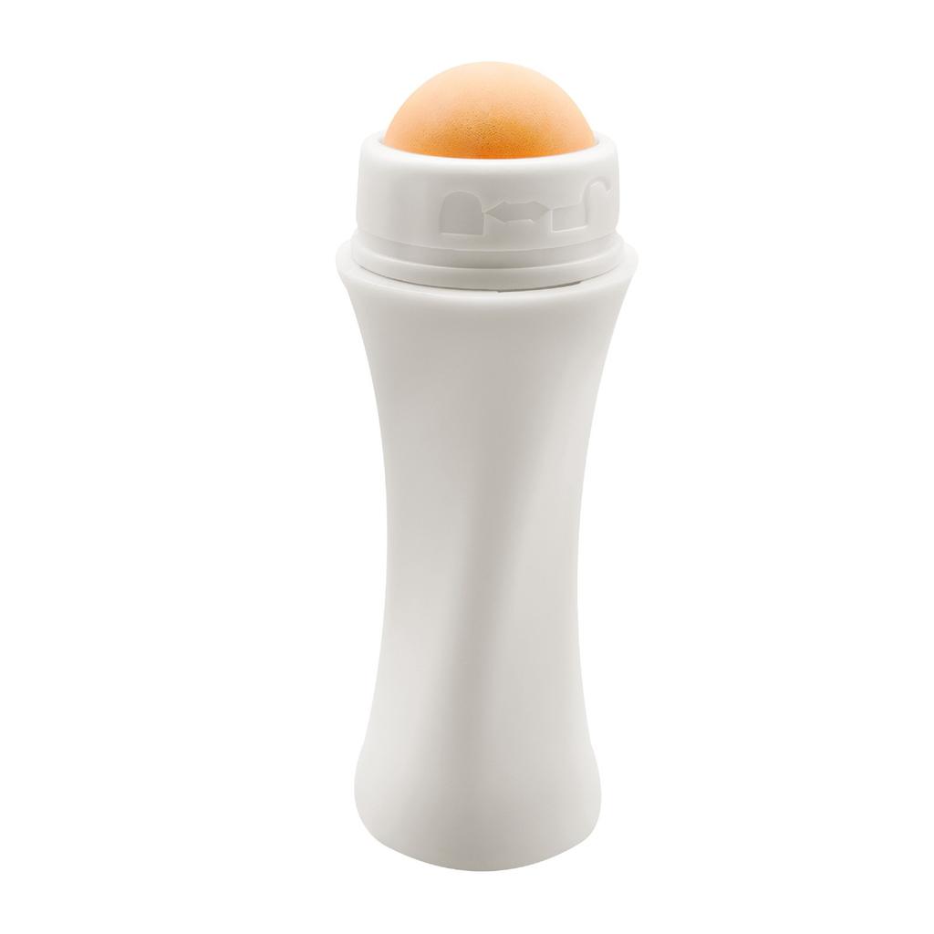 Роликовый массажер из вулканического камня, портативный шариковый массажер из вулканического камня, впитывающий масло, очищающий ролик для сужения пор