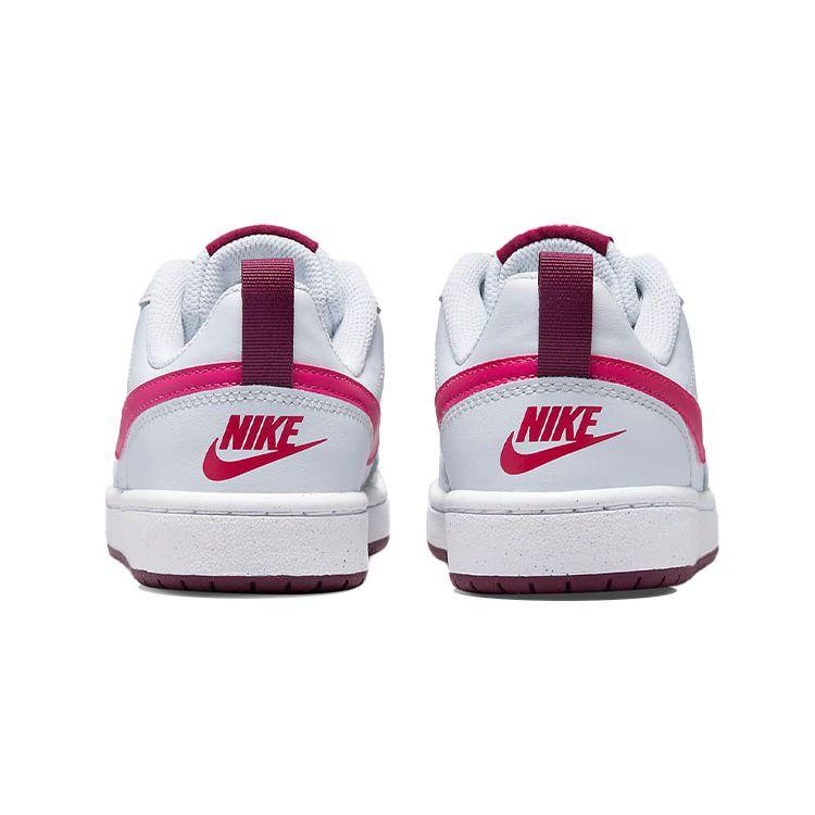 Nike Детские кроссовки Court Borough Low 2 GS Pure Platinum Pink Prime White Sangria BQ5448-015