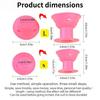 8/16 PCS Heatless Silicone Hair Rollers – Mushroom-Shaped Overnight Curlers for Sleep, No-Damage DIY Wave & Curl Set