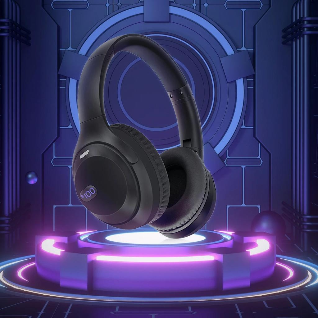 Детские наушники Bluetooth 5.2 со светодиодными кошачьими ушками, ограничением громкости 85/94 дБ и временем воспроизведения 100 часов, складная беспроводная/проводная гарнитура с кабелем 3,5 мм