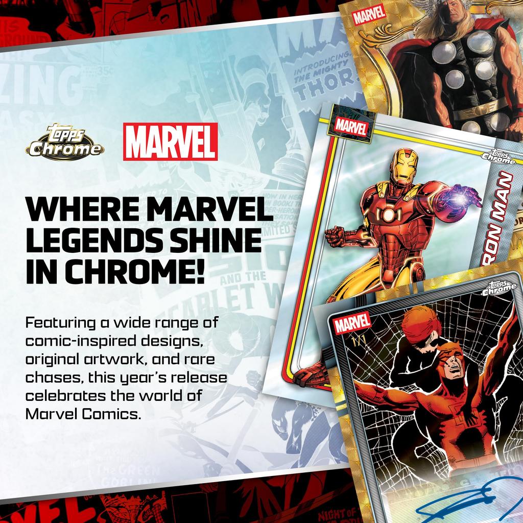 Topps Chrome Marvel Comics 2026 Value Box
