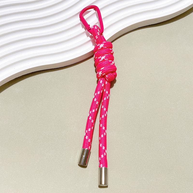 Нейлоновый брелок из плетеной вручную веревки, Y2K мода, подвеска для сумки, украшение, сделай сам, красочная подвеска, подарок