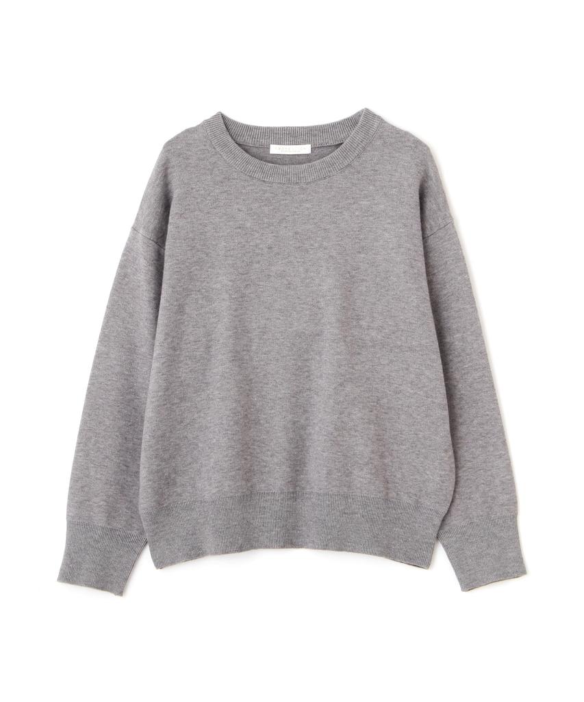 Proportion Body Dressing Top Gray Women's Sweater, Sweat-Like Knit,