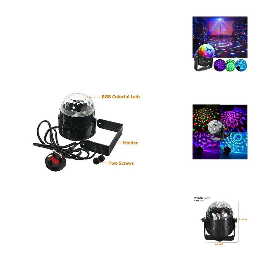 Мини Сценический Магический Диско-шар Лампа Эффект С Цветным Вращающимся Светодиодным Светом Rgb Для Вечеринки Диджея