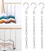 Hanging Chain Hooks Ring Hanger Household Tools Space Saving Hanger Metal Cascading Hangers Chains