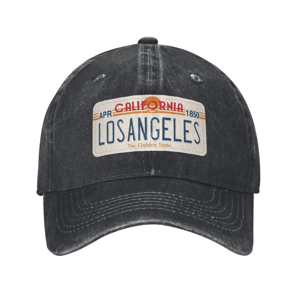 Los Angeles California License Plate Unisex Style Baseball Cap Cotton Caps Hat Workouts Adjustable Headwear