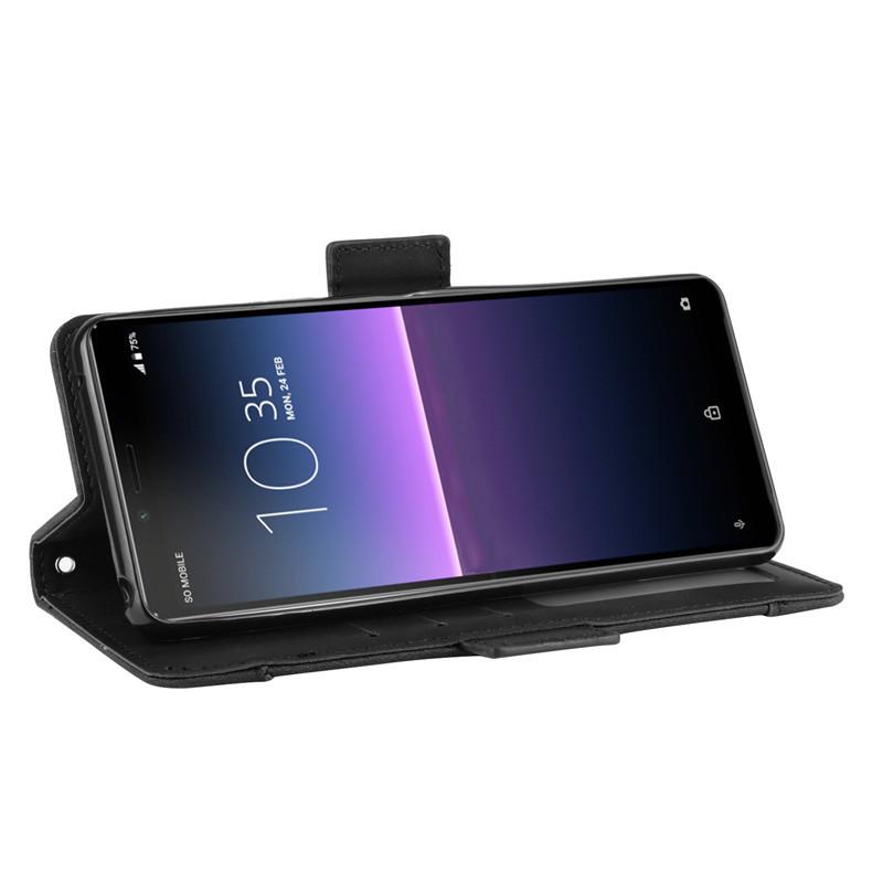 Подходит для чехла телефона Sony 1 VIII, кожаного чехла Sony Xperia 10VI, 8 слотов для нескольких карт, 5V чехол-книжка, ACE iii