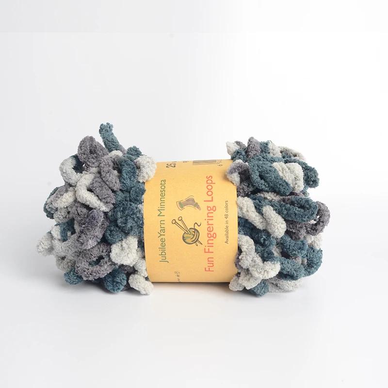 500 г/лот ручная вязка пряжа для пальцев крючком супер теплая пухлая круглая хлопковая плетеная веревка пухлая умная полиэстеровая игрушка носок