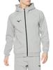 Training Wear Heather Size L Sweatshirt, Full-Zip Hoodie, 32MCA177, Gray,