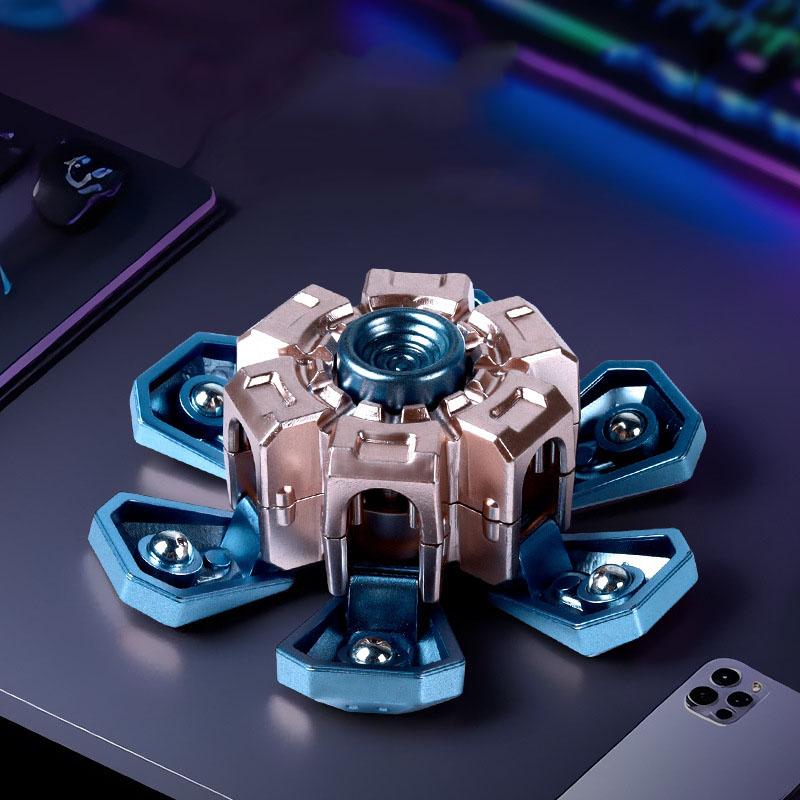 EDC фиджет спиннер гироскоп с открытой броней игрушки для снятия стресса для взрослых простые магнитные игрушки