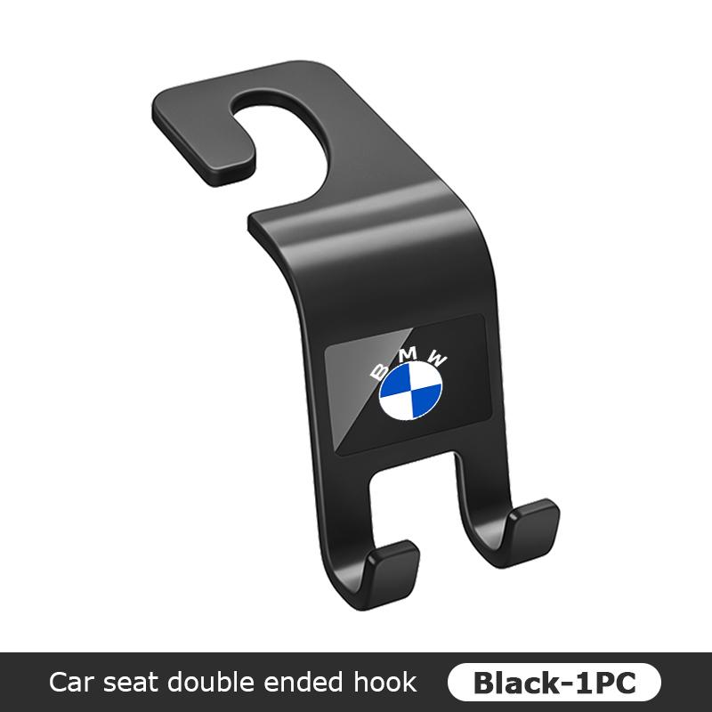 BKSN4 Car Seat Back Dual Head Hook Multifunctional Holder Hooks For BMW M 1 3 4 5 6 7 Series M3 M6 F01 F02E34 E36 E70 F10 X6 X1