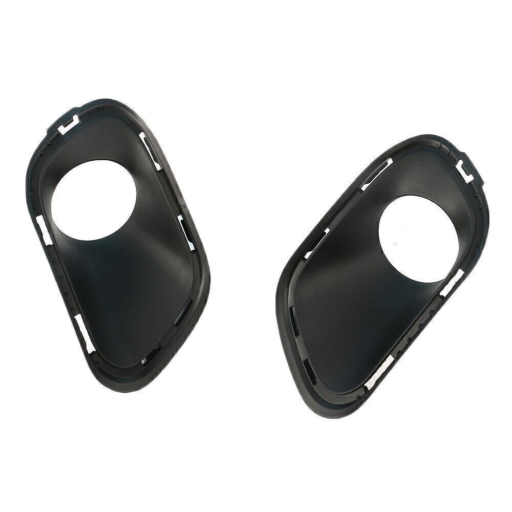 2 New Front Bumper Fog Light Lamp Bezel Cover For Jeep Cherokee Black 2014-2017