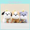 Cute Plush Dog Keychain Adorable Cartoon Stuffed Animal Doll Perfect For Bags And Accessories