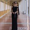 Sexy Slim Fit Bodycon Maxi Dress With Tie Strap Women