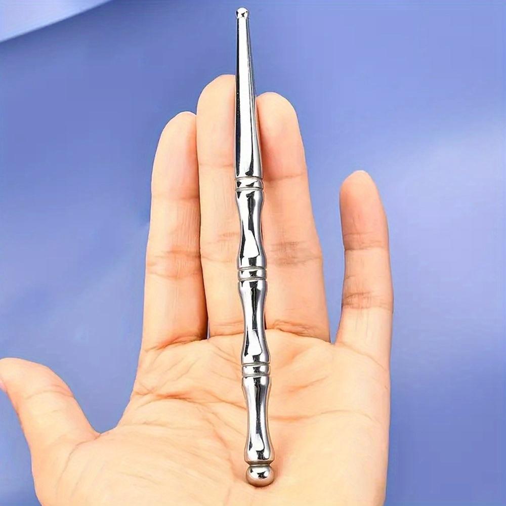 Double Head Stainless Steel Massager, Acupressure Tool for Face Foot Back Neck, Manual Trigger Point Relaxer Christmas Gift