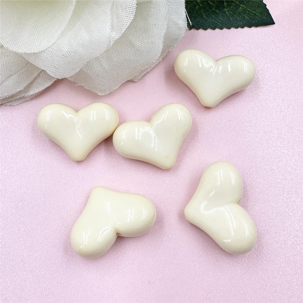 10 шт. большие для изготовления ювелирных изделий акриловые бусины в форме сердца свободные красочные аксессуары ручной работы DIY браслет ожерелье фурнитура для изготовления ювелирных изделий