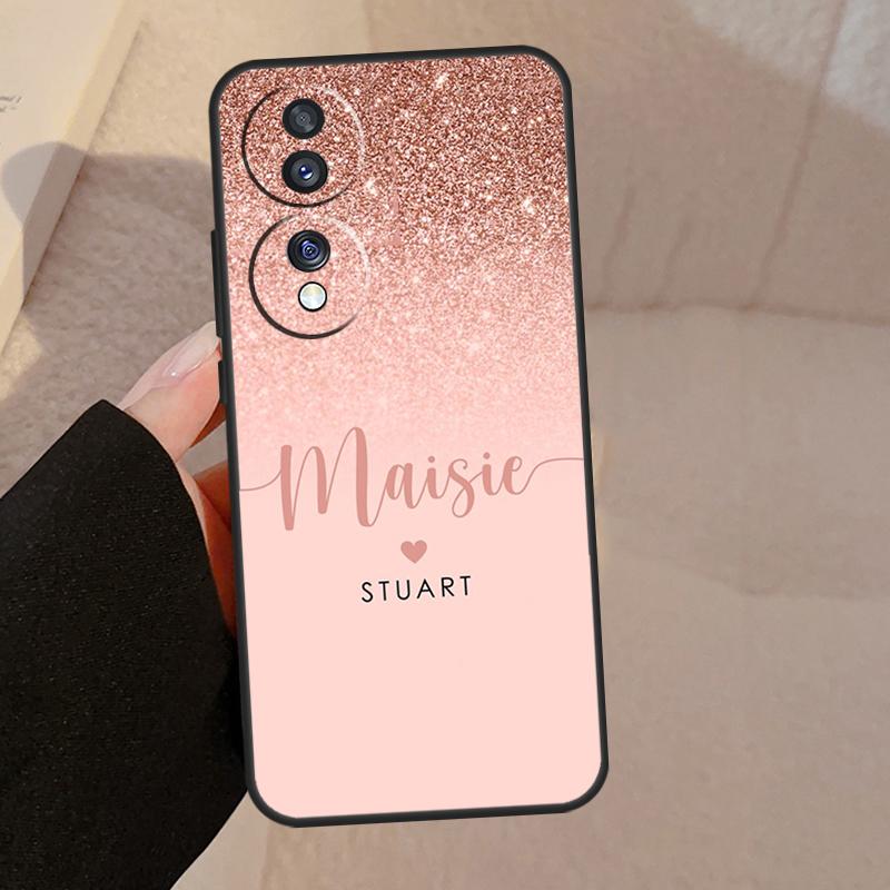 Personalised Name Initial Case For Honor X9b X9a X8a X7a X6a X6 X7 X8 X9 8X 9X Honor Magic 5 Pro 50 70 90 Lite Cover