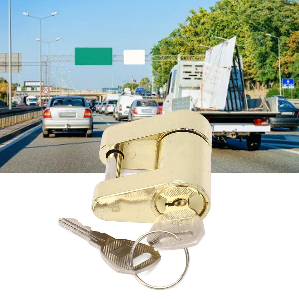 Trailer Tongue Coupler Lock Heavy Duty Anti Theft Versatile Coupler Lock for RVS Trucks Toolbox