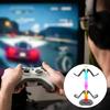 Игровой светодиодный держатель для наушников Держатель для контроллера Стенд для гарнитур Стенд для контроллера Вешалка Игровая док-станция Аксессуары для стола