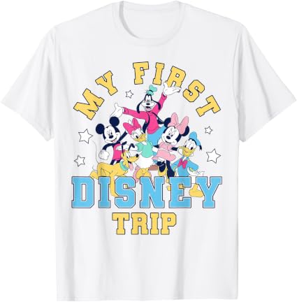 Disney Mickey and Friends My First Disney Trip Goofy Pluto T-Shirt
