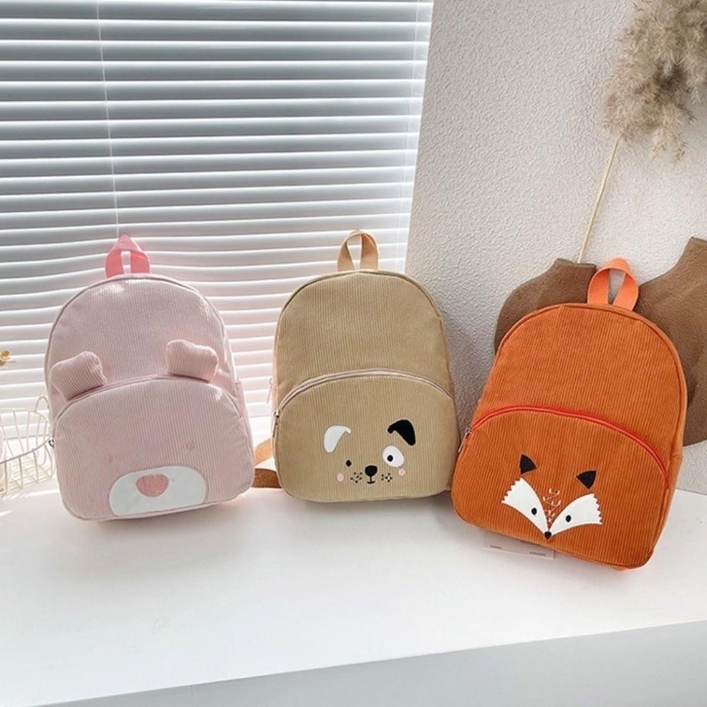 Cartoon Children Backpack Dog Students School Bag Soft Animal Shoulder Bag Outdoor
