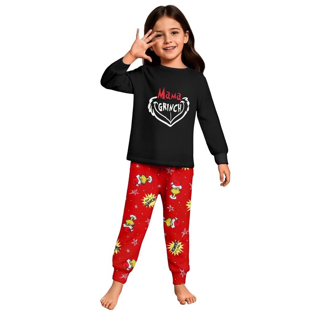 Children's  Boys And Girls Thin Two-piece  Long-sleeved Pants Two-piece